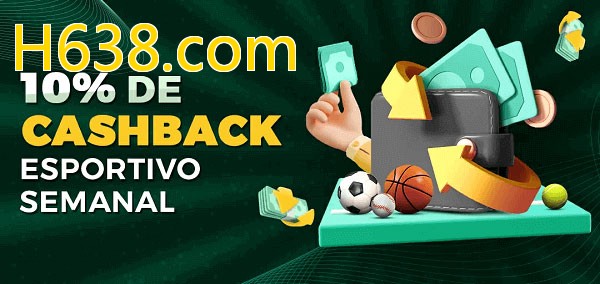 10% de bônus de cashback na H638.com